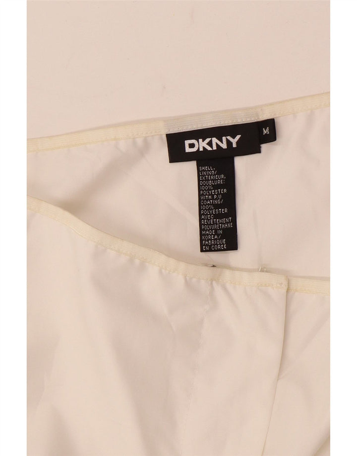 Γυναικείο ίσιο casual παντελόνι Dkny Medium W30 L28 Λευκό Πολυεστέρας
