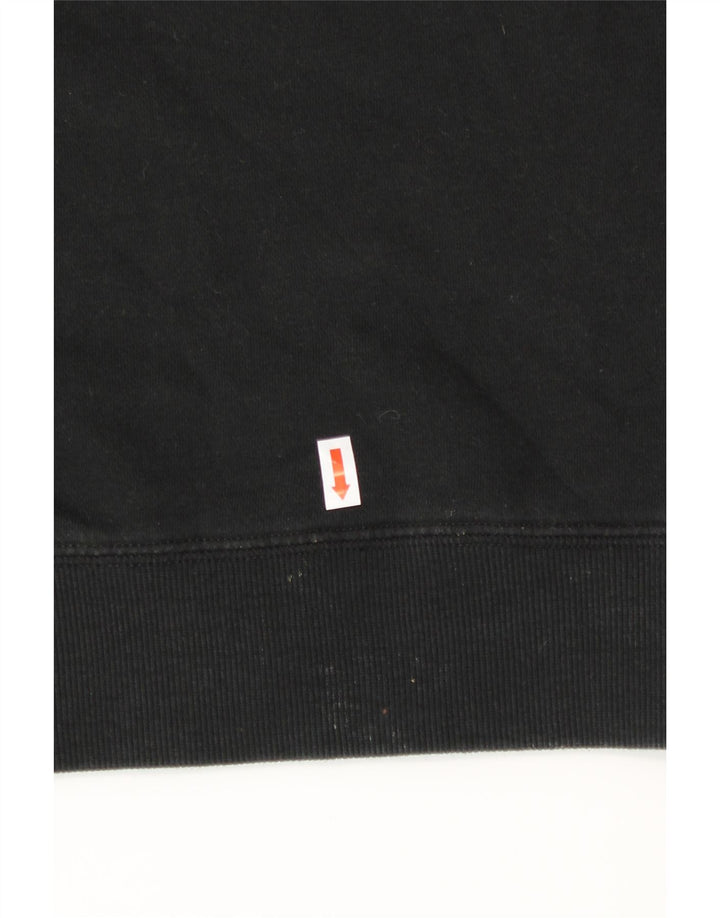 CHAMPION Womens Graphic Sweatshirt Jumper UK 14 Medium Black Cotton