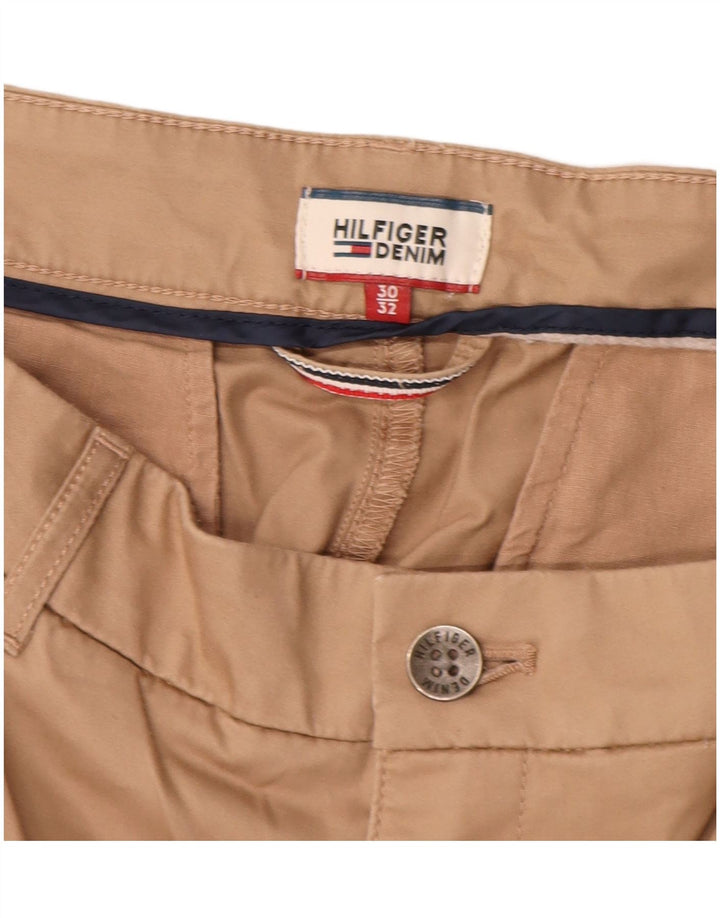 TOMMY HILFIGER Γυναικείο λεπτό παντελόνι Chino W30 L28 Μπεζ βαμβακερό