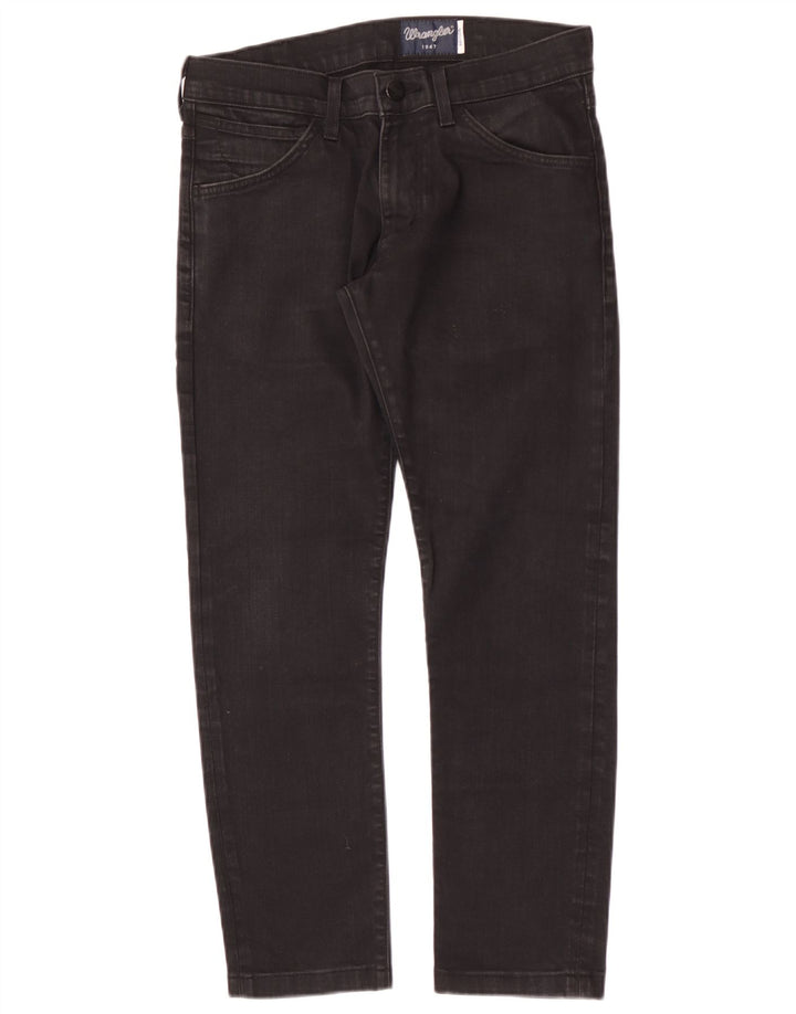 Ανδρικό τζιν Wrangler Bryson Slim W30 L28 μαύρο βαμβακερό