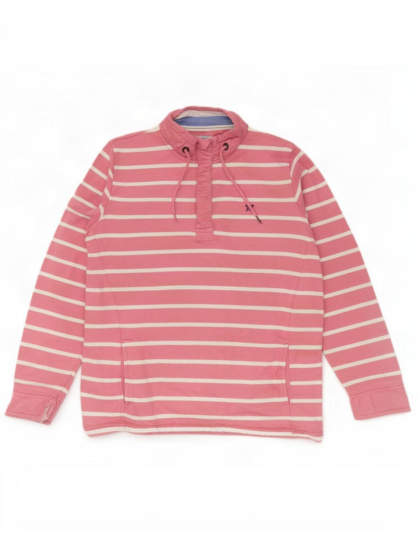 Crew Clothing Γυναικεία μπλούζα μεγάλου μεγέθους Jumper UK 14 Μεγάλο Ροζ Ριγέ