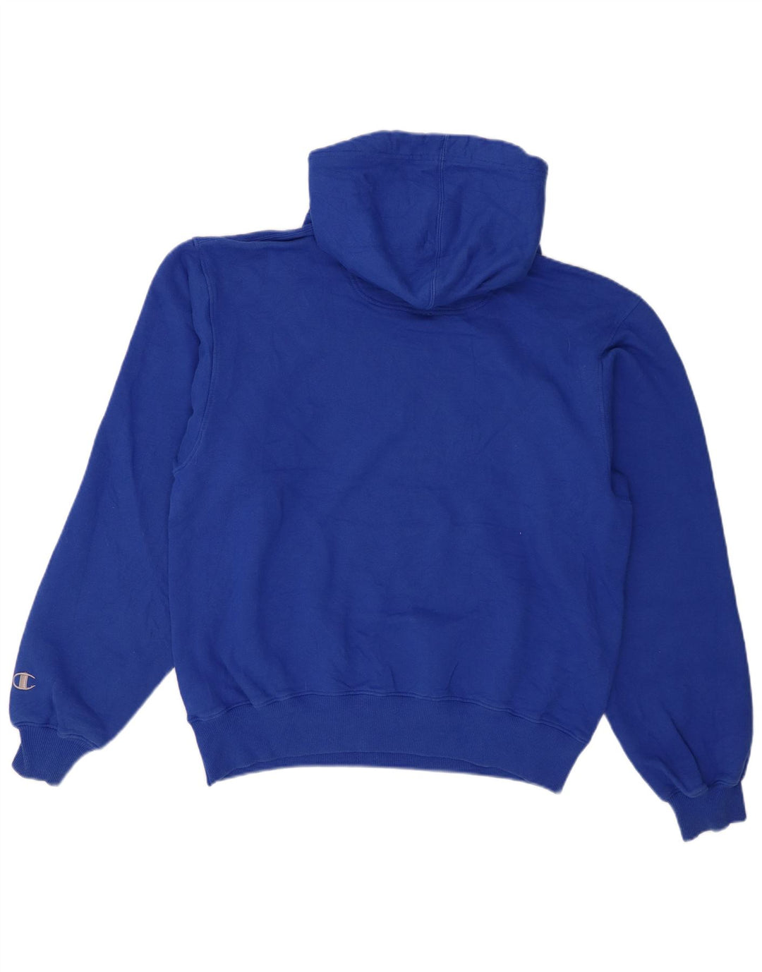 Champion Mens Hoodie Jumper Μεσαίο Μπλε Βαμβακερό