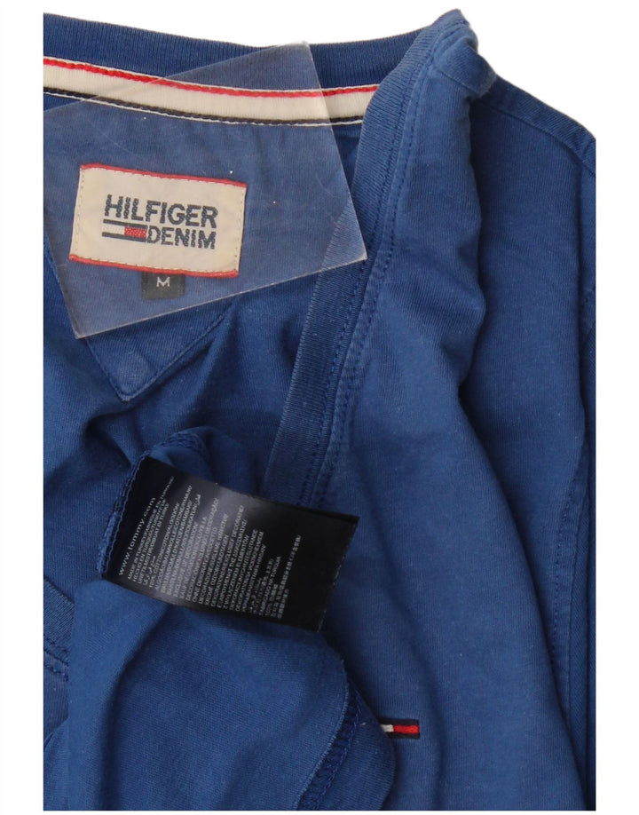 Ανδρικό T-Shirt TOMMY HILFIGER Τοπ μεσαίο μπλε βαμβακερό