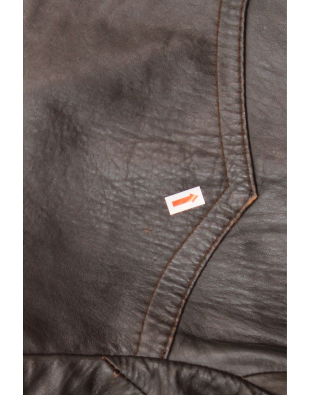 VINTAGE Ανδρικό Δερμάτινο Παλτό IT 50 Μεγάλο Καφέ Δερμάτινο