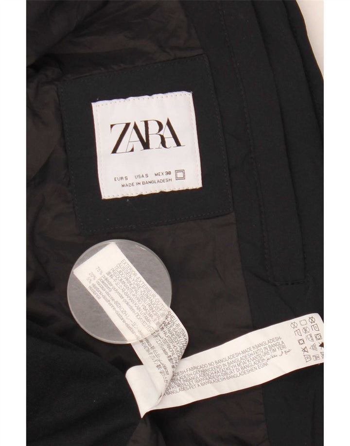 Zara Ανδρικό Bomber Jacket UK 36 Small Navy Blue Colorblock Polyester