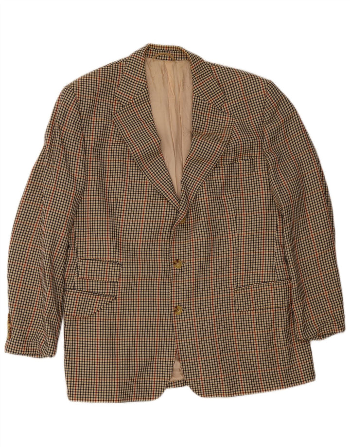Burberrys Ανδρικό σακάκι σακάκι με 2 κουμπιά UK 38 Medium Beige Houndstooth