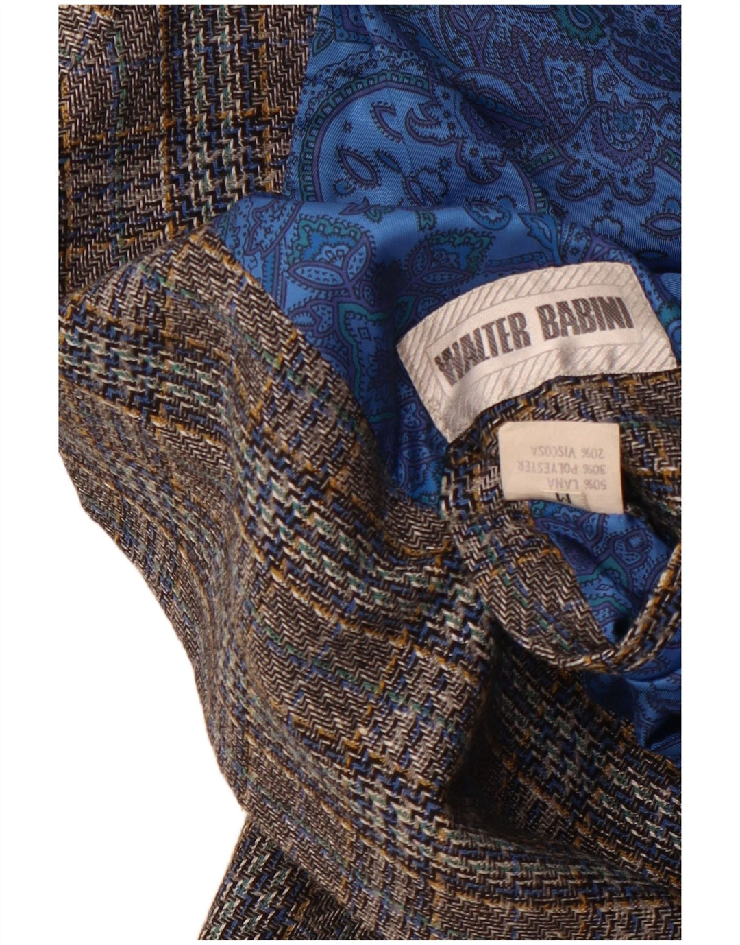 Vintage Ανδρικό σακάκι με 2 κουμπιά σακάκι UK 38 Medium Grey Check Wool