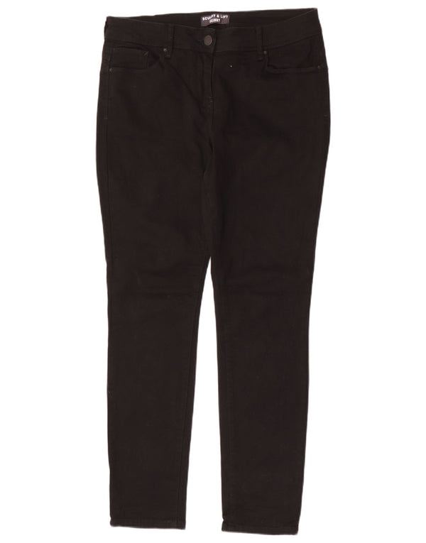 Marks & Spencer Γυναικεία Sculpt Lift Casual Παντελόνι UK 14 Medium W30 L29 Bla