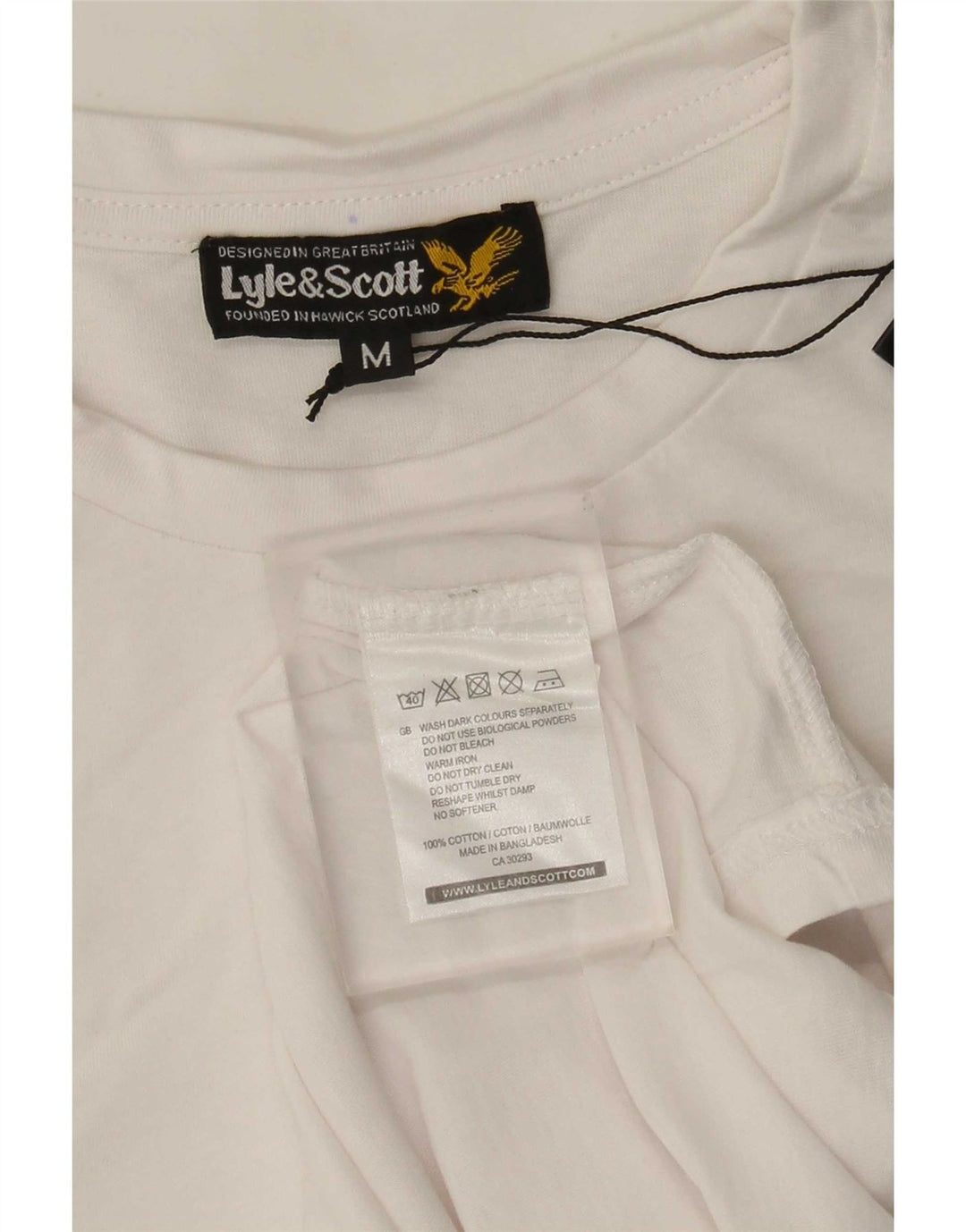 Ανδρικό T-Shirt Lyle & Scott Top Μεσαίο λευκό βαμβακερό