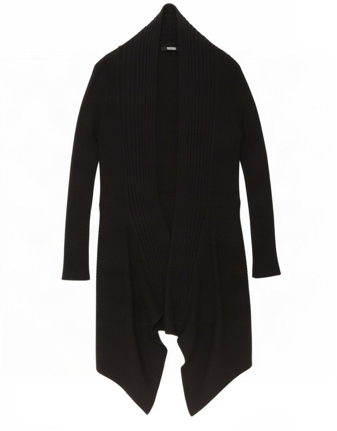 Marks & Spencer Γυναικείο Longline ανοιχτό πουλόβερ ζακέτα UK 10 Small Black