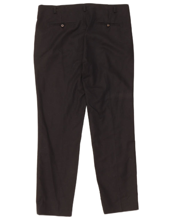 Zara Γυναικείο Slim παντελόνι Chino EU 42 Large W32 L27 Μαύρο βαμβακερό