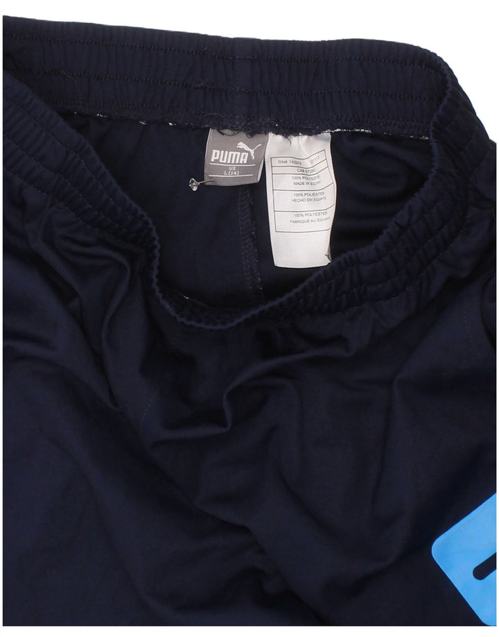 Puma Boys Graphic Sport σορτς 13-14 ετών Μεγάλο Navy Blue Polyester