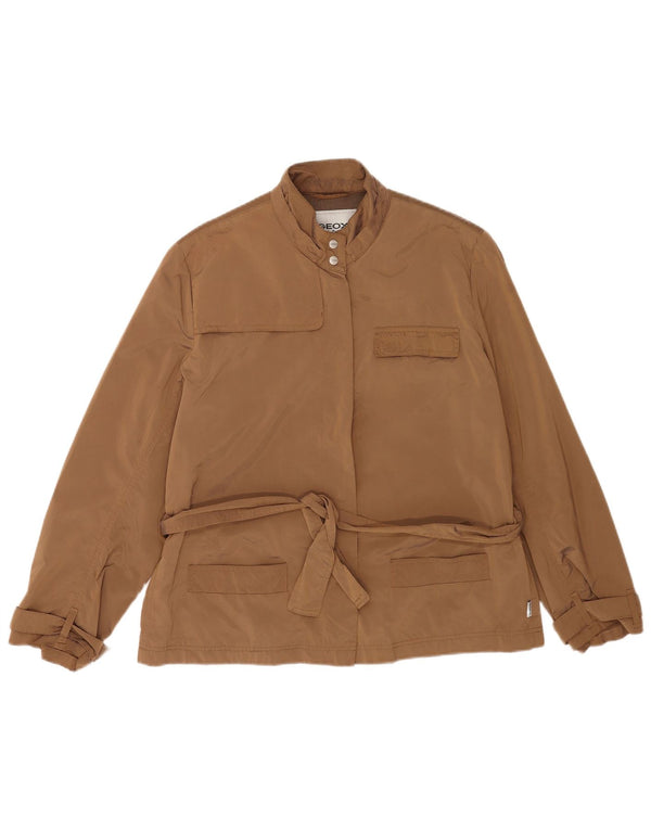 Geox Womens Respira Utility Jacket UK 18 XL καφέ πολυεστέρας