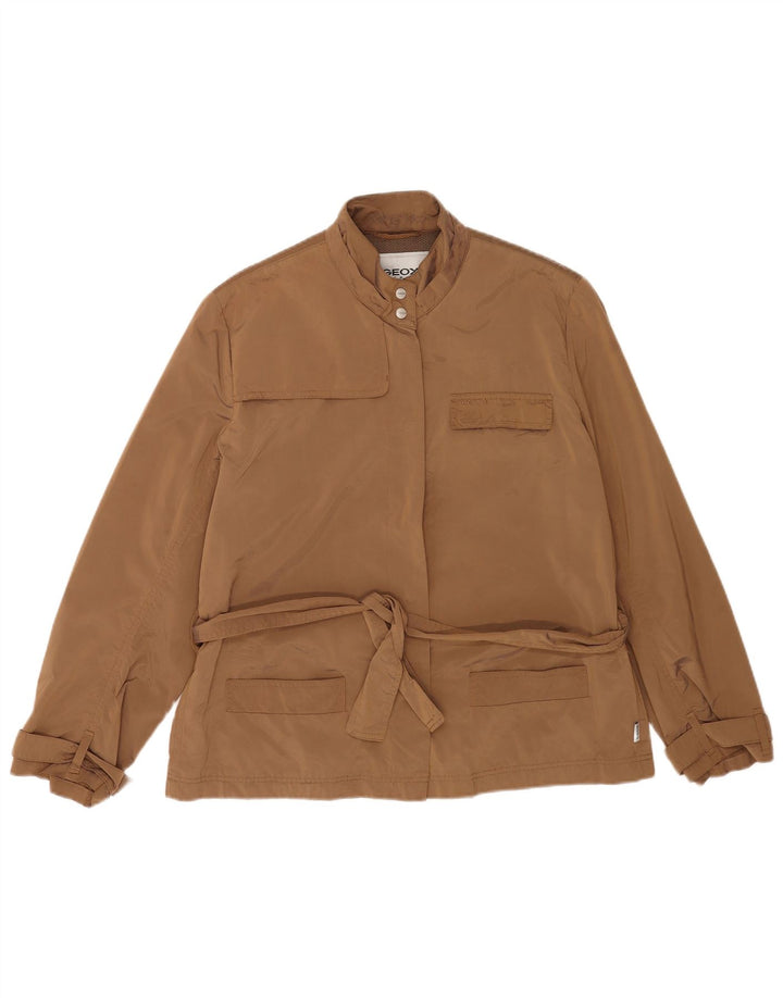 Geox Womens Respira Utility Jacket UK 18 XL καφέ πολυεστέρας