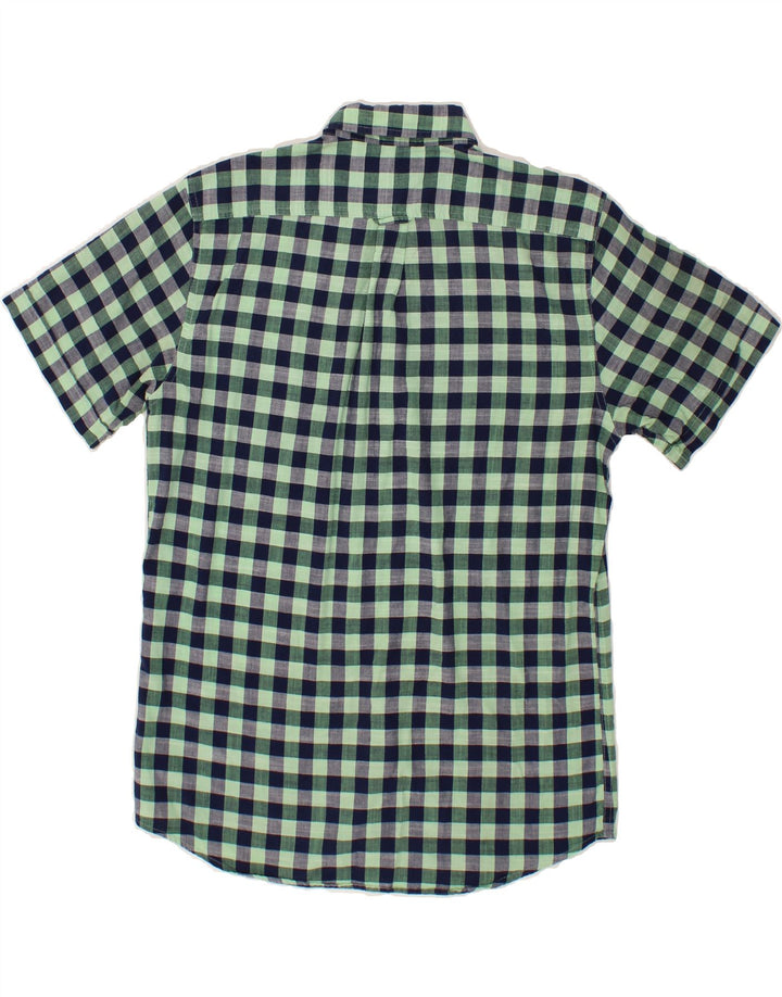 IZOD Mens Salt Water Relaxed Fit Short Sleeve Shirt Medium Green Check Vintage Izod and Second-Hand Izod from Messina Hembry 