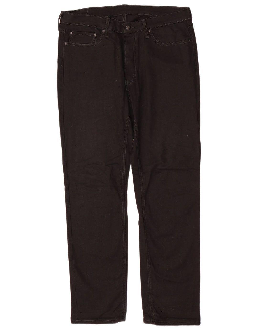 Ανδρικό τζιν LEVI'S ίσιο W36 L34 Μαύρο βαμβακερό