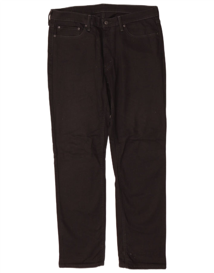 Ανδρικό τζιν LEVI'S ίσιο W36 L34 Μαύρο βαμβακερό