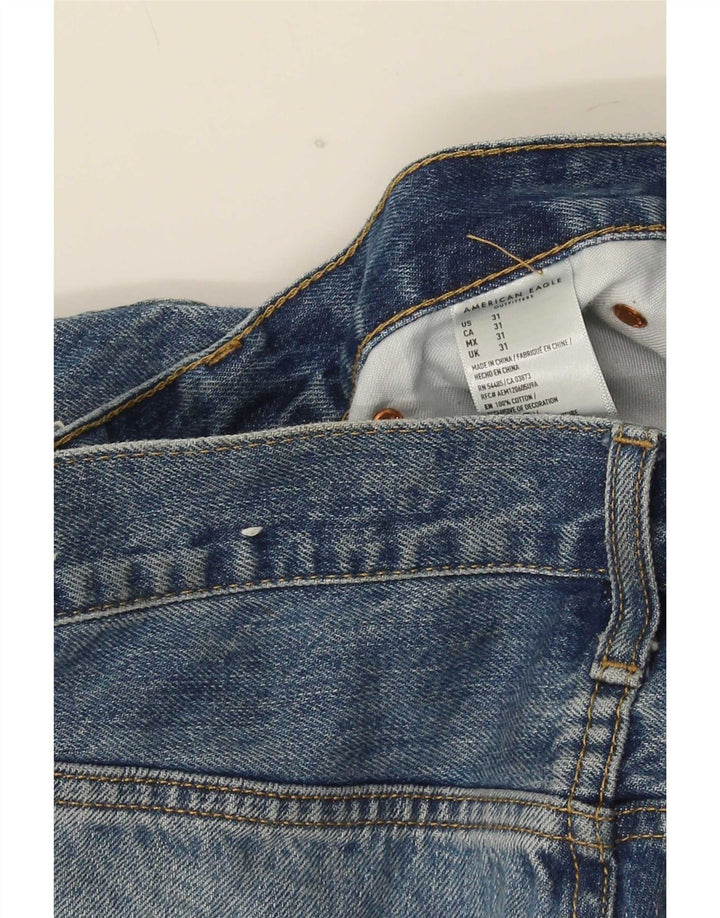 Ανδρικό τζιν σορτς American Eagle Distressed W31 από μεσαίο μπλε βαμβακερό