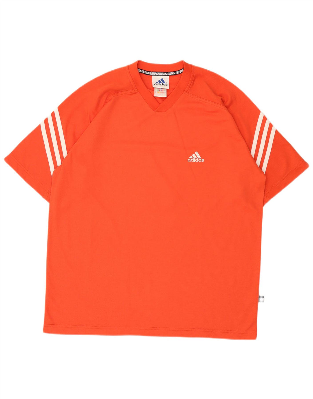 Ανδρικό γραφικό μπλουζάκι Adidas Top UK 40/42 μεσαίο πορτοκαλί πολυεστέρας