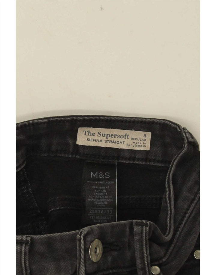Marks & Spencer Γυναικεία Sienna Straight Jeans UK 8 Small W24 L30 Grey