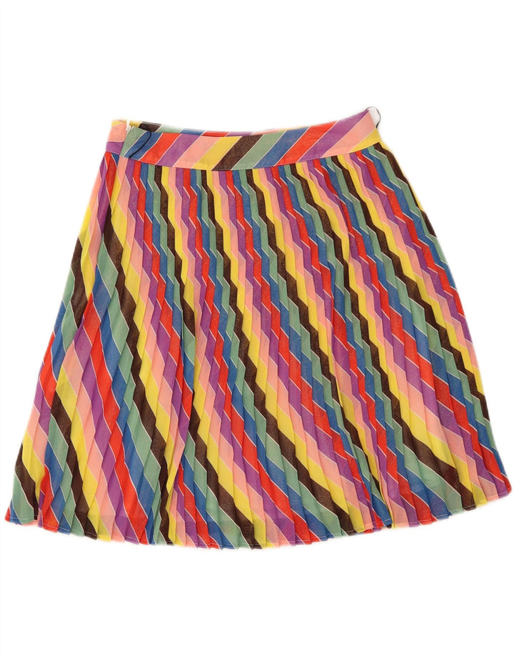 GUESS Womens Knife Pleated Skirt W27 Small  Multicoloured Striped