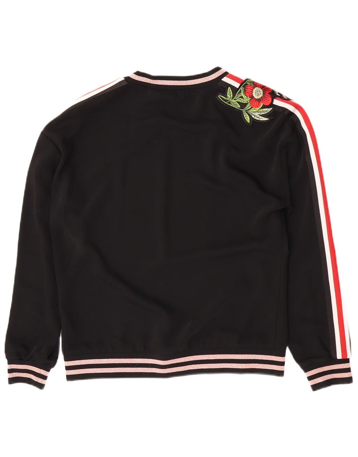 Γυναικείο γραφικό φούτερ Ted Baker Jumper UK 14 Medium Black Floral