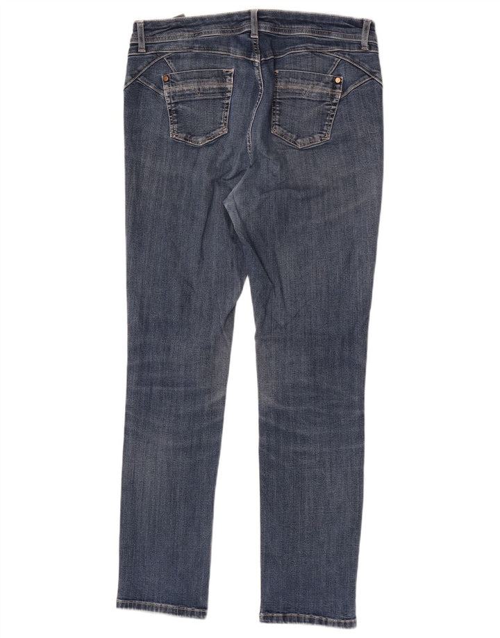 Marks & Spencer Γυναικεία Slim Jeans W32 L30 Blue Cotton