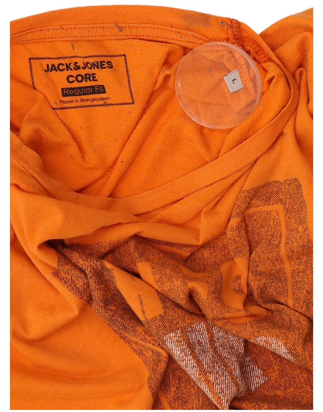 Jack & Jones Ανδρικό μπλουζάκι με γραφικό κανονικό φόρεμα, τοπ μεγάλο πορτοκαλί
