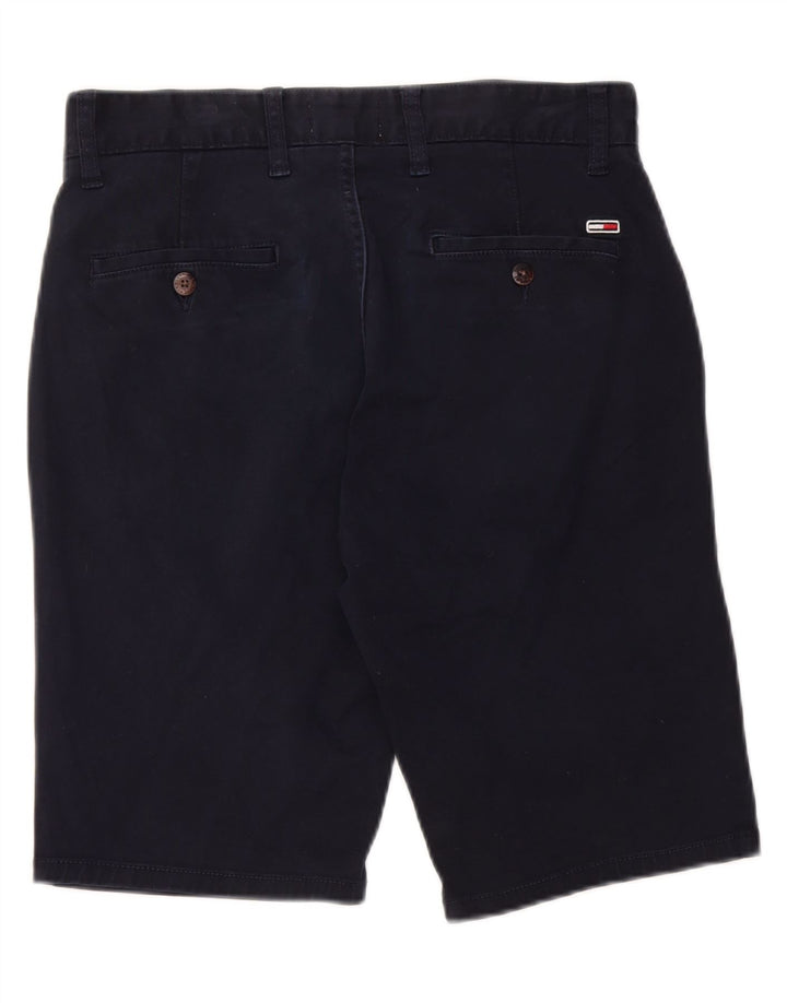 TOMMY HILFIGER Ανδρικό σορτς Chino W28 Μικρό μπλε ναυτικό βαμβακερό