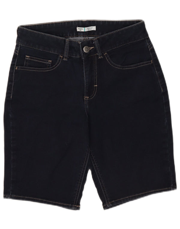 Lee Womens Riders Ψηλόμεσο τζιν σορτς Bermuda W28 Medium Navy Blue