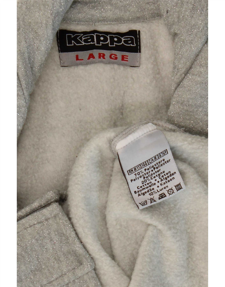 Kappa Γυναικεία αθλητική φόρμα Top Jacket UK 14 Large Grey Polyester