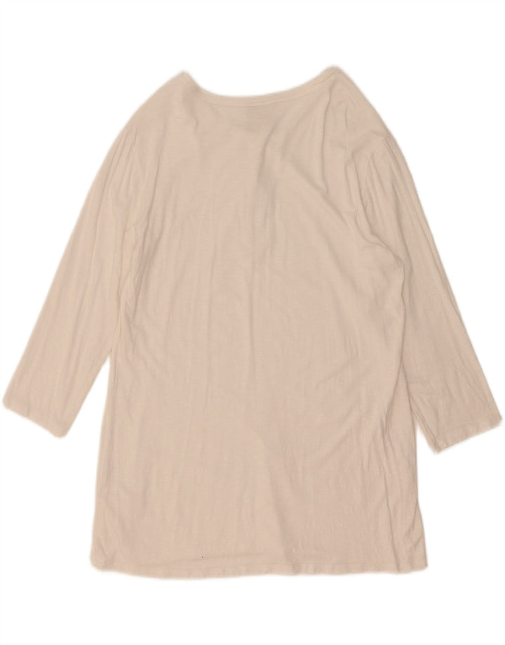Champion Womens Top 3/4 Sleeve UK 14 Large White