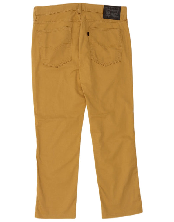 Levi's Mens 511 Slim Casual Παντελόνι W34 L28 Κίτρινο βαμβακερό