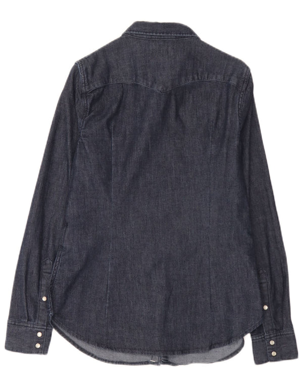 Levi's γυναικείο τζιν πουκάμισο UK 14 μεσαίου μπλε βαμβακερό