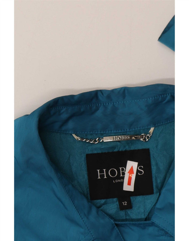 Γυναικεία καμπαρντίνα Hobbs με διπλό στήθος UK 12 μεσαίου μπλε πολυεστέρα
