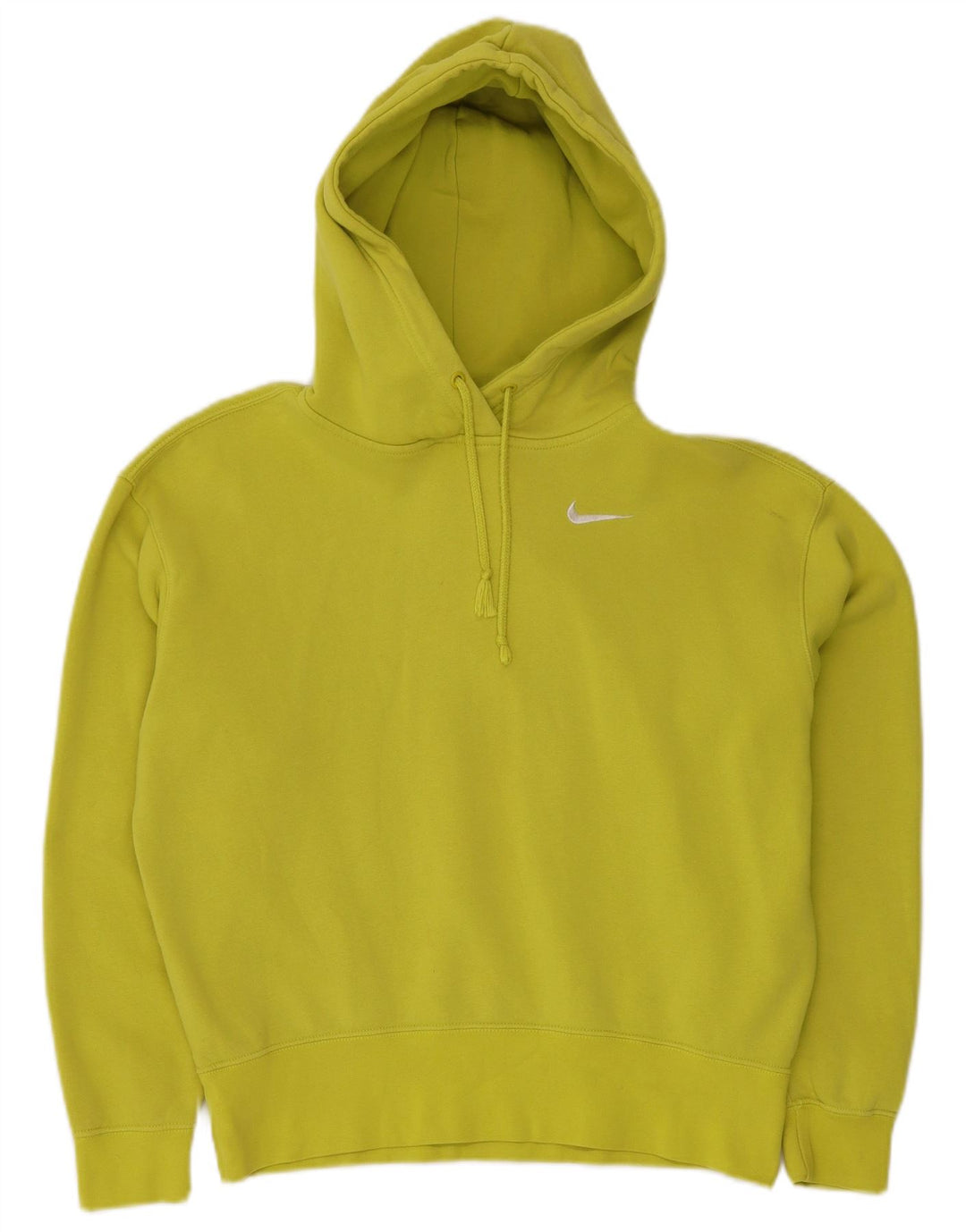 NIKE Γυναικείο Hoodie Jumper UK 6 XS κίτρινο βαμβακερό