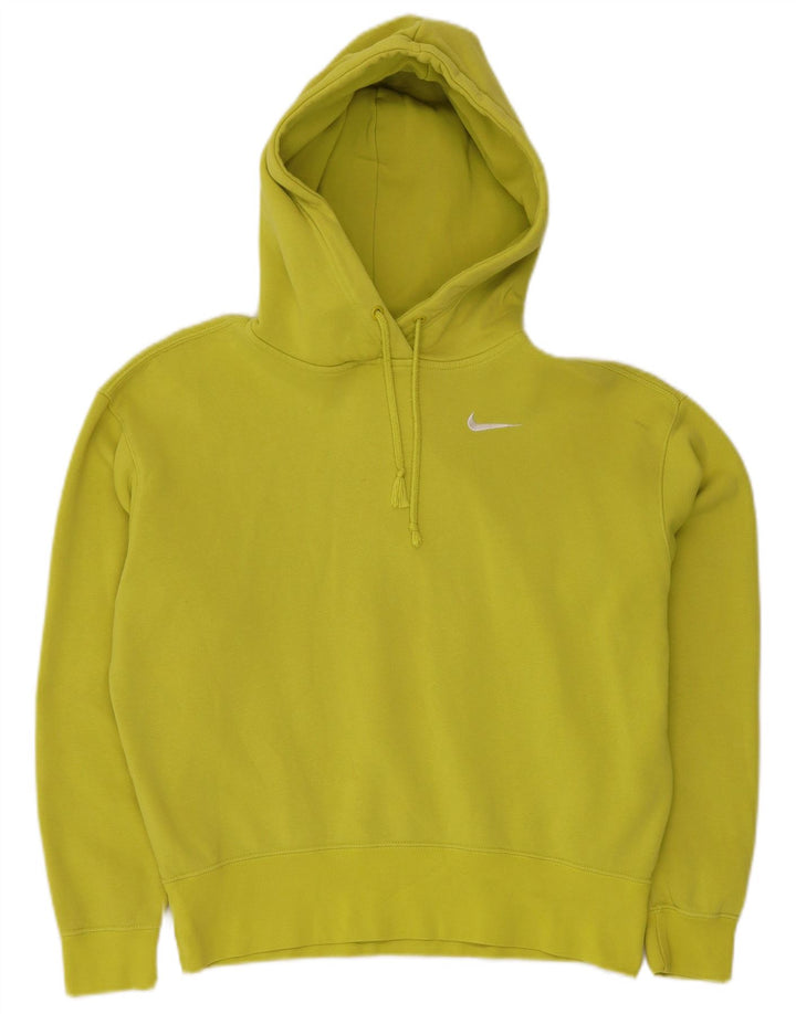 NIKE Γυναικείο Hoodie Jumper UK 6 XS κίτρινο βαμβακερό