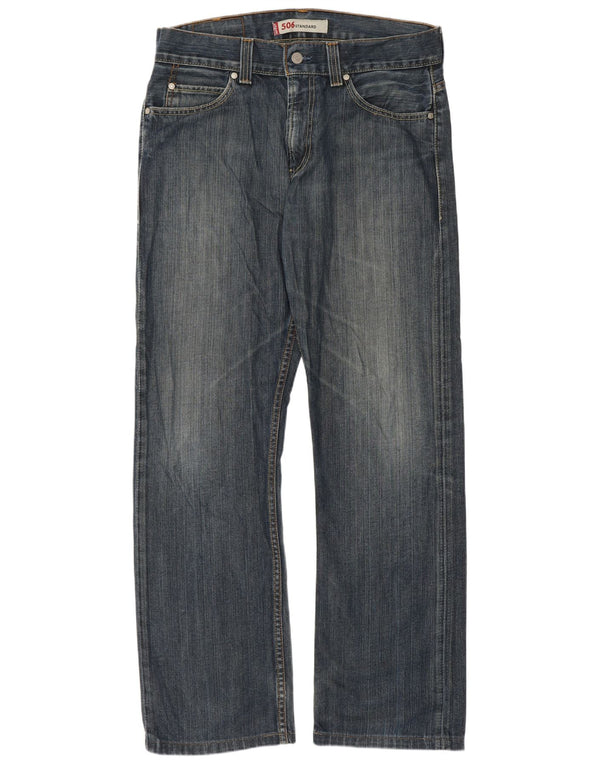 Levi's Mens 506 Standard Fit Straight Jeans W33 L31 Blue