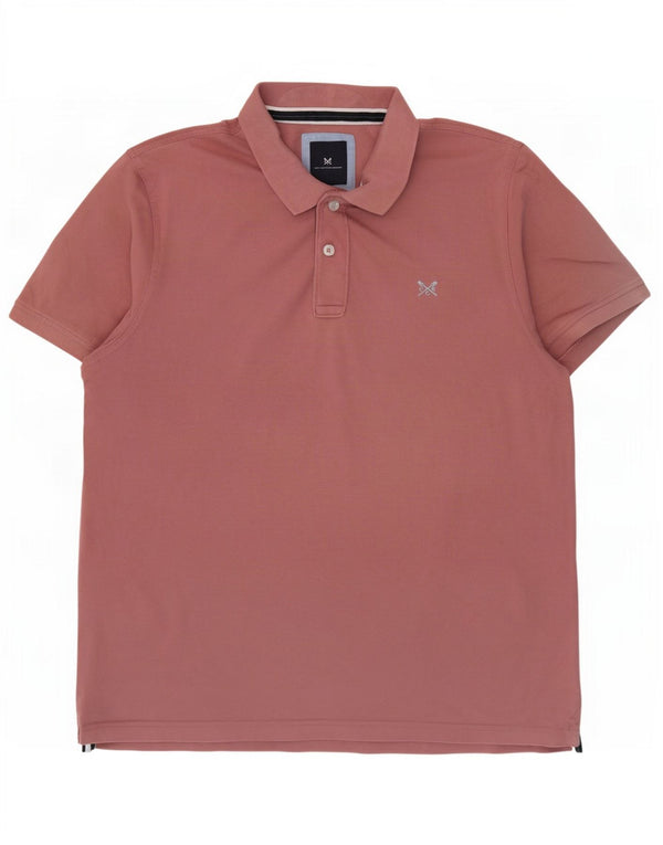 Crew Clothing Ανδρικό πουκάμισο πόλο XL Ροζ βαμβακερό