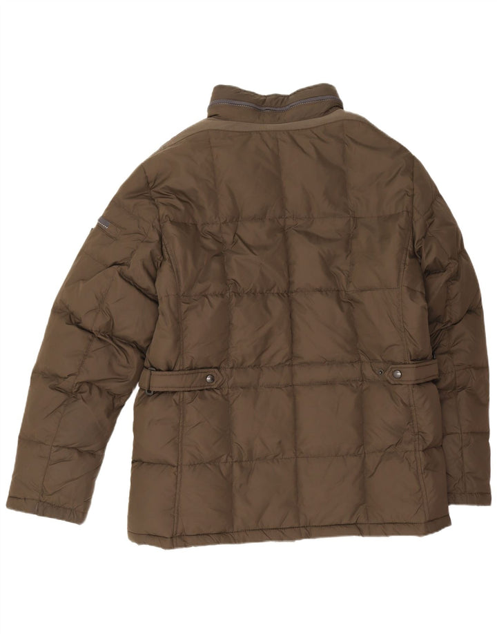 Ανδρικό μπουφάν Geox με κουκούλα με επένδυση UK 42 XL Khaki Polyamide