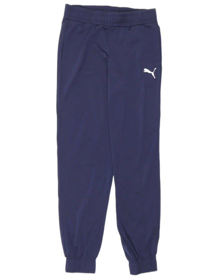 PUMA Boys Tracksuit Trousers Joggers 13-14 Years Navy Blue