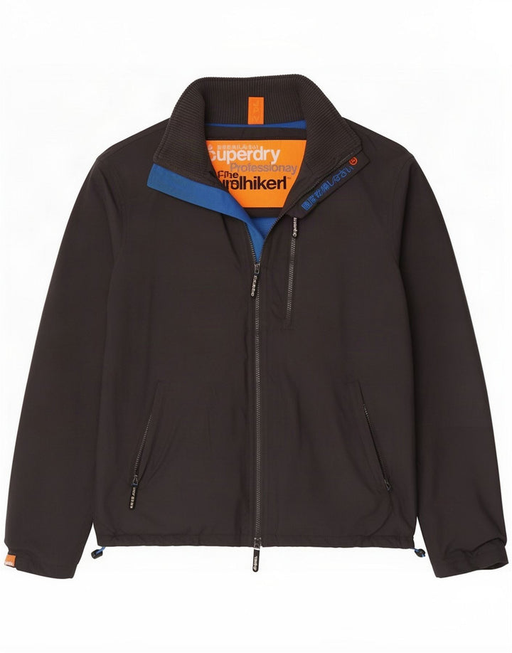 Superdry Ανδρικό μπουφάν βροχής UK 38 Medium Grey Nylon