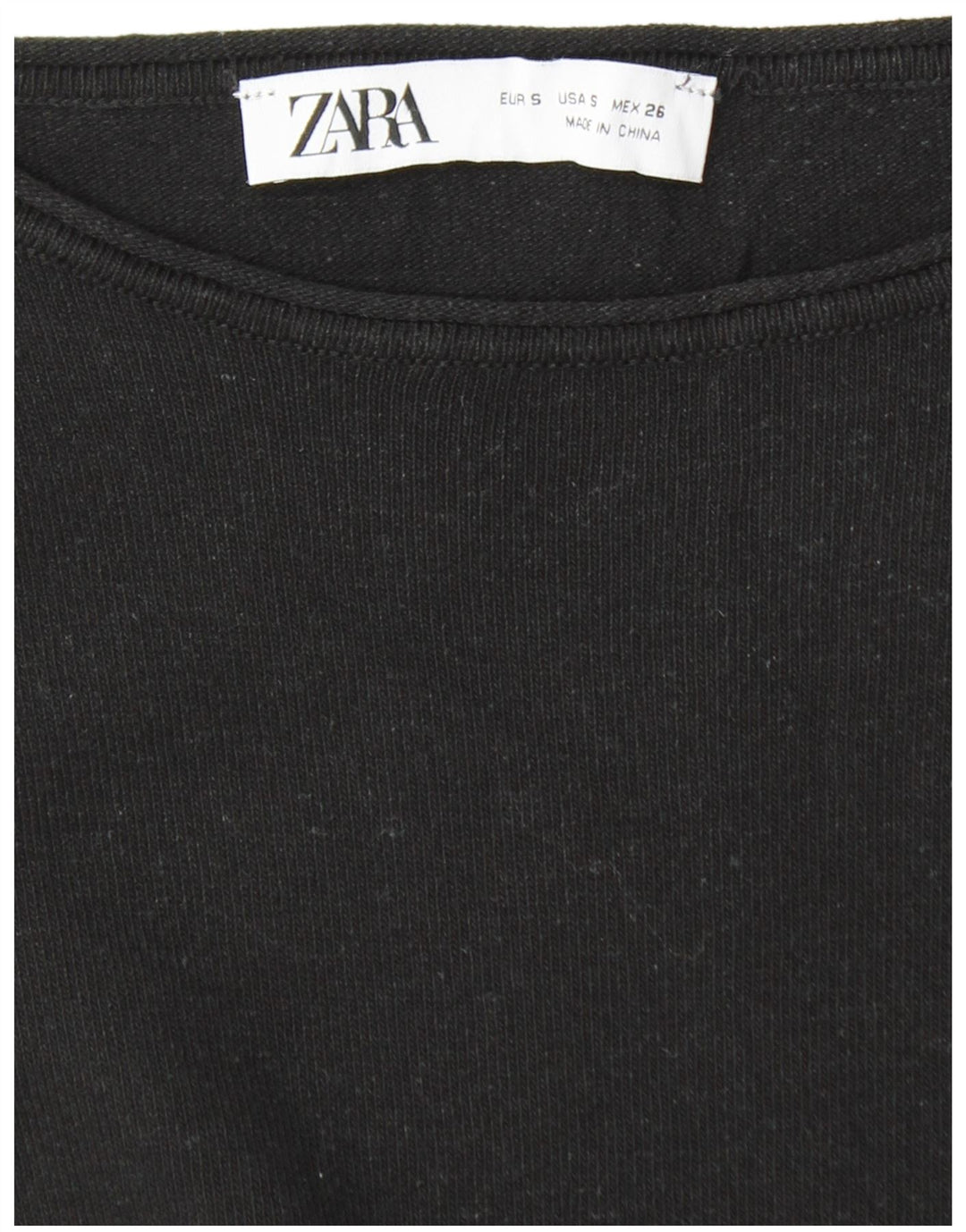 Γυναικείο μακρυμάνικο φόρεμα ZARA UK 10 Small Black