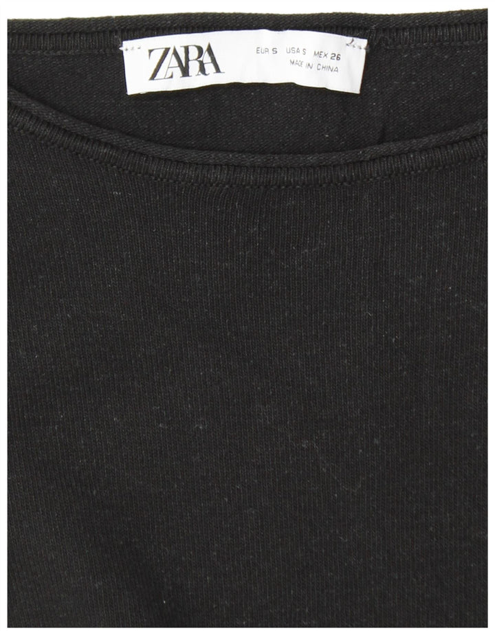 Γυναικείο μακρυμάνικο φόρεμα ZARA UK 10 Small Black