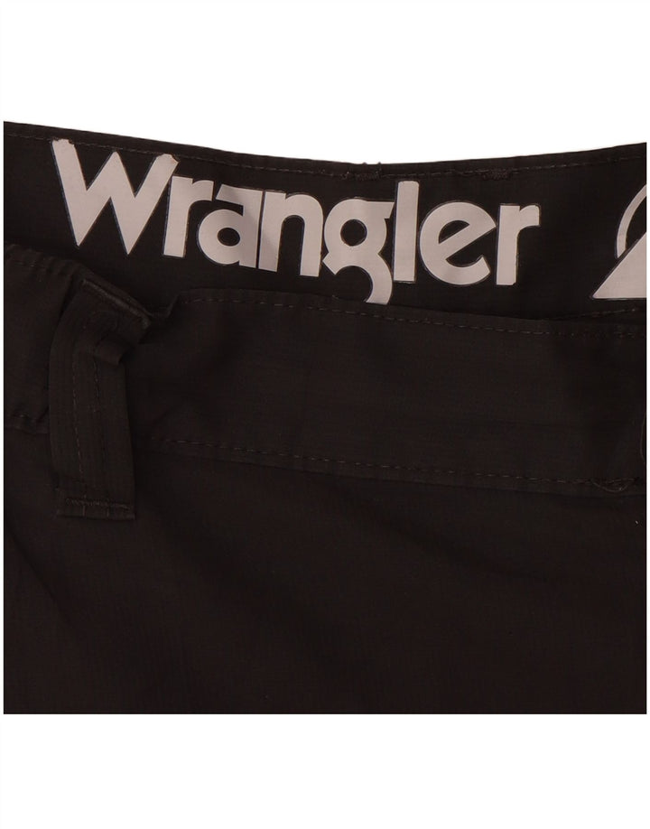 WRANGLER Mens Cargo Shorts W40 XL Black Polyester