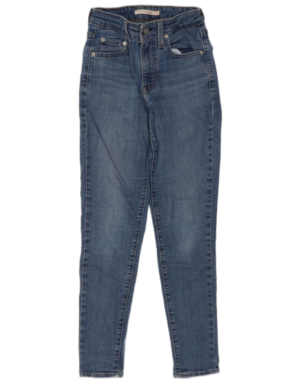 Levi's γυναικείο 721 ψηλό ψηλό στενό τζιν W25 L28 μπλε βαμβακερό