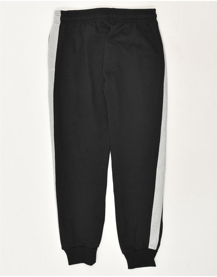 UMBRO Womens Tracksuit Trousers Joggers UK 14 Large Black Colourblock | Vintage Umbro | Thrift | Second-Hand Umbro | Used Clothing | Messina Hembry 