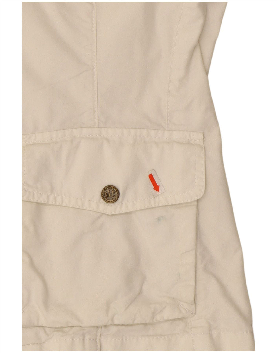 Marlboro Classics Γυναικείο Utility Μπουφάν EU 44 XL Λευκό βαμβακερό