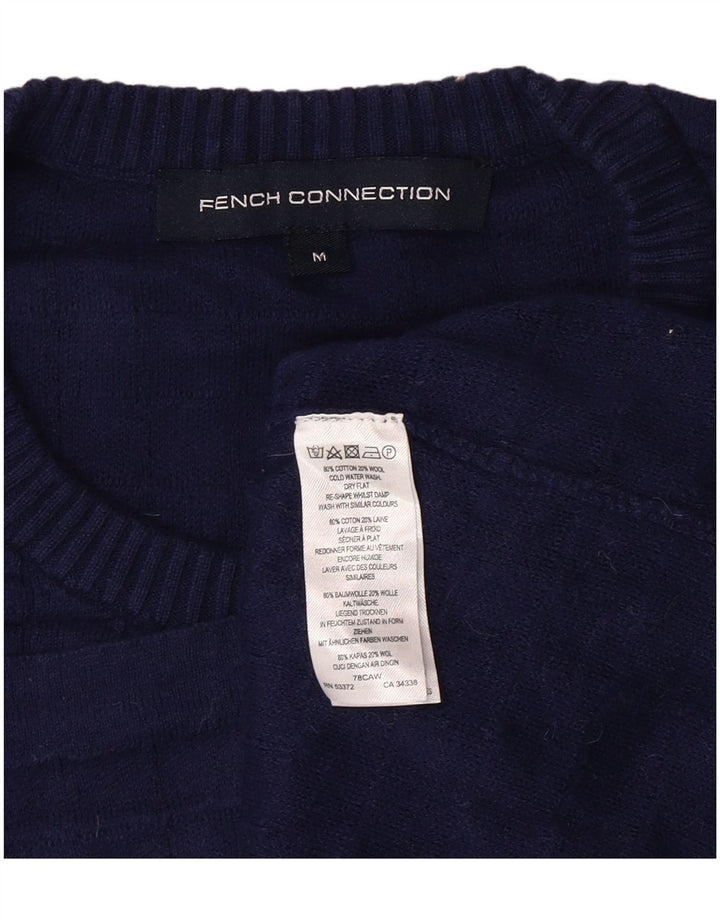 Γυναικείο πουλόβερ French Connection Crew Neck Jumper UK 14 Medium Blue Cotton
