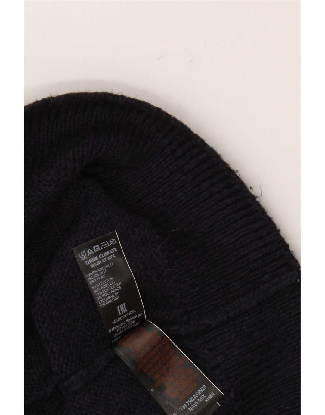 Marks & Spencer Γυναικείο πουλόβερ με λαιμό χελώνα UK 12 Medium Navy Blue